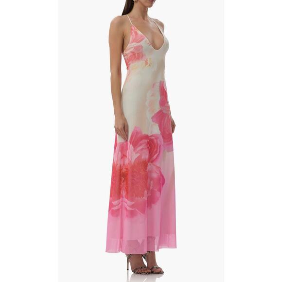 AFRM Romy Floral Mesh Maxi Slipdress - Picture 3 of 6